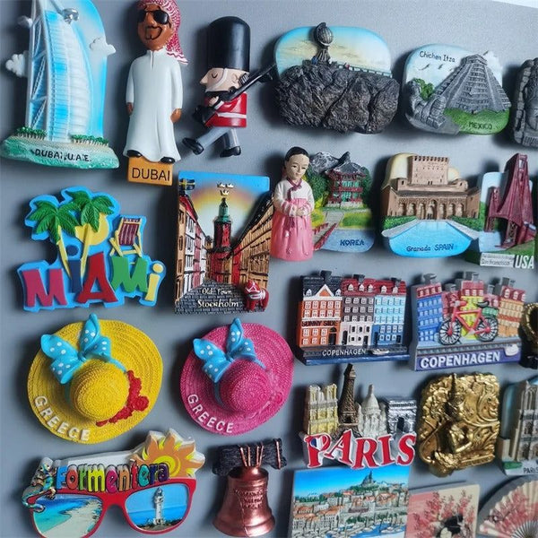 Handmade Country Fridge Magnets & Travel Gift Stickers - Grand Goldman