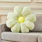 17.7In Cute White Daisy Flower Shaped Kids Throw Pillow Flower Throw Pillow Floor Pillow Cushion Sunflower Pillow Decorative Pillow for Kids Teens Tweens Girls. - Grand Goldman