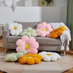 17.7In Cute White Daisy Flower Shaped Kids Throw Pillow Flower Throw Pillow Floor Pillow Cushion Sunflower Pillow Decorative Pillow for Kids Teens Tweens Girls. - Grand Goldman