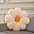 17.7In Cute White Daisy Flower Shaped Kids Throw Pillow Flower Throw Pillow Floor Pillow Cushion Sunflower Pillow Decorative Pillow for Kids Teens Tweens Girls. - Grand Goldman