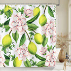 1 pc Fresh Lemon Fruit pattern Shower Curtains Bathroom Polyester Bath Curtains Printing Shower Curtain Decor With Hooks Curtain - Grand Goldman