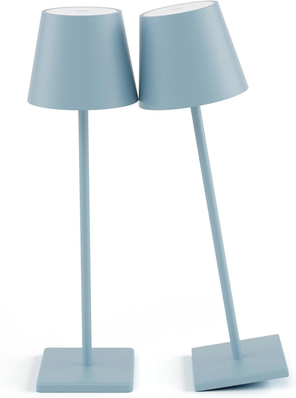 2-Pack LED Cordless Table Lamp, Rechargeable Battery Desk lamp 3W 5500mAh Battery Operated Stepless Dimming Modern Portable Table Light for Restaurant/Dinner/Bedroom/Outdoor IP54 Waterproof (Black) - Grand Goldman