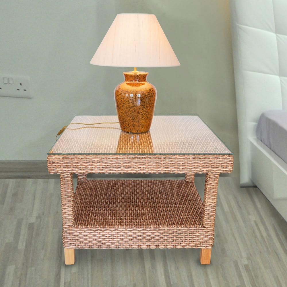 16 inch Square Glass Table Top - Tempered - 1/4" Thick Glass Surface, Safe Flat Polished, Eased Corners, Multipurpose for Dining Table, Patio, Coffee and End Table