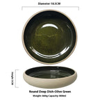 7-inch Retro Deep Plates Round Hand-painted Household Dinner Plate - Grand Goldman