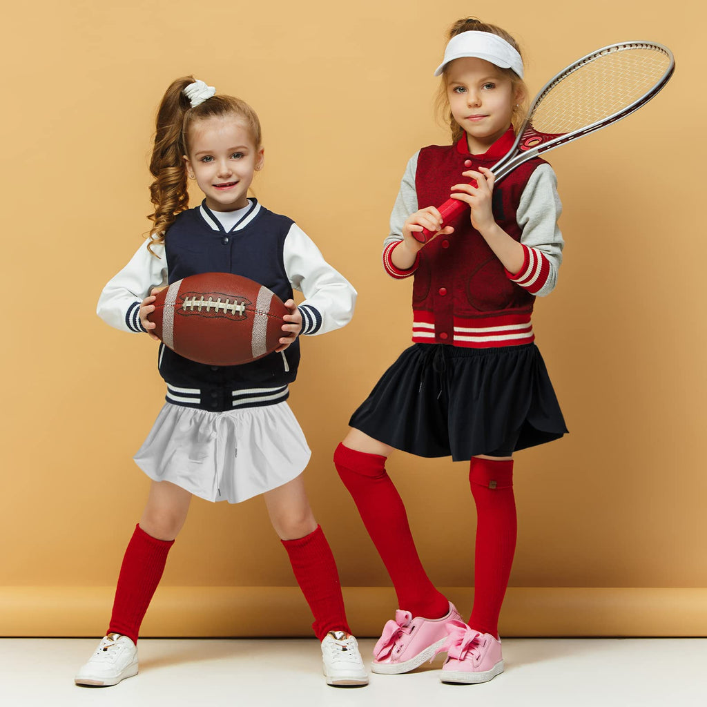 2 Pack Girls Athletic Flowy Shorts with Spandex Liner 2-in-1 Kids Butterfly Skirts Shorts for Dancing Running Sports