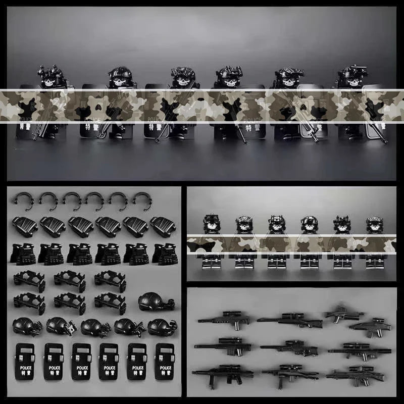 2025 Military Building Blocks Figures Set - Special Forces Camo Commando, Army Soldiers Role Play Toys Gift for Boys 8+ Year old